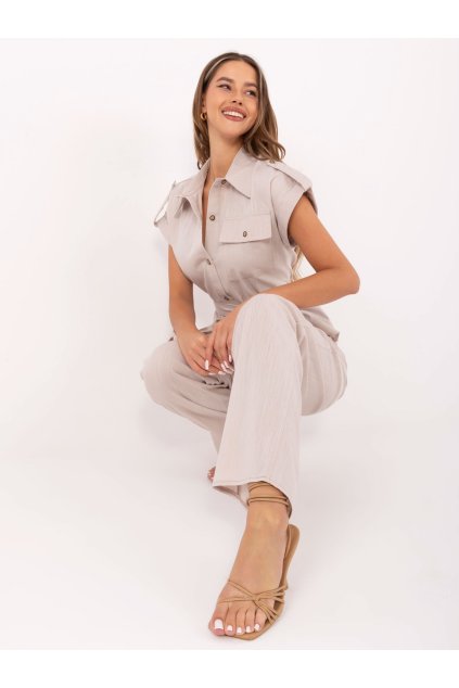 Dámske Komplet farba Béžová kód LK-KMPL-510064.94 (Farba Béžová, Veľkosť L)