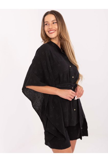 Dámske Komplet farba Čierna kód LK-KMPL-510072.68 (Farba Čierna, Veľkosť S/M)