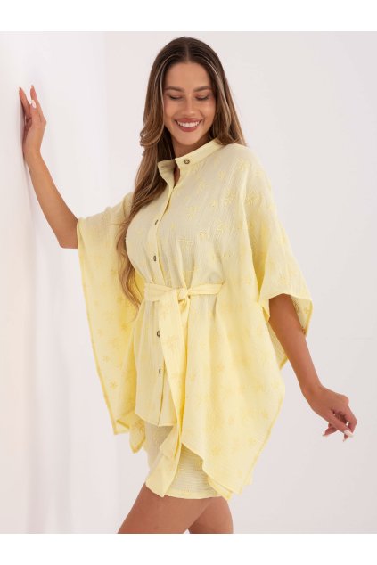 Dámske Komplet farba Svetlo-žltá kód LK-KMPL-510072.68 (Farba Svetlo-žltá, Veľkosť S/M)
