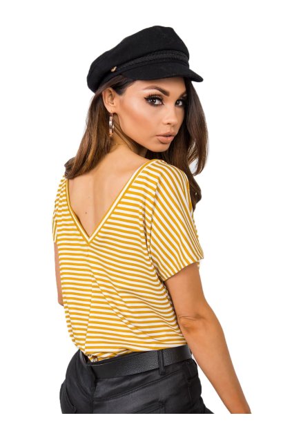 Dámske s podtlačou farba bielo-žltá kód TP-TS-5480.97P (Farba Bielo-žltá, Veľkosť M)