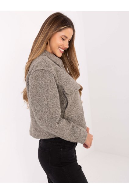 Dámska Bunda farba Sivá kód D46015XB43434A2 (Farba Sivá, Veľkosť XS)