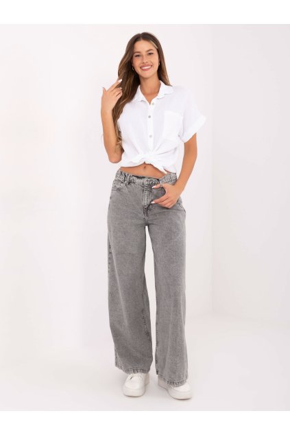 Dámske Nohavice farba Sivá kód D80023BG62551G135 (Farba Sivá, Veľkosť L)