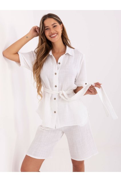 Dámske Komplet farba Biela kód LK-KMPL-510096.96 (Farba Biela, Veľkosť S)