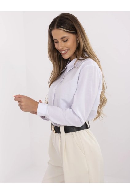 Dámske Košeľa farba Biela kód LK-KS-508948.67 (Farba Biela, Veľkosť S)