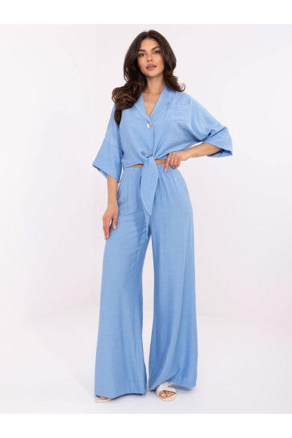 Dámske Komplet farba Modrá kód TW-KMPL-BI-2469-1.61 (Farba Modrá, Veľkosť S)