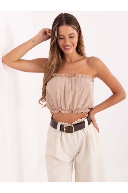 Dámsky Top farba béžová kód LK-TP-510105.91 (Farba Béžová, Veľkosť S/M)