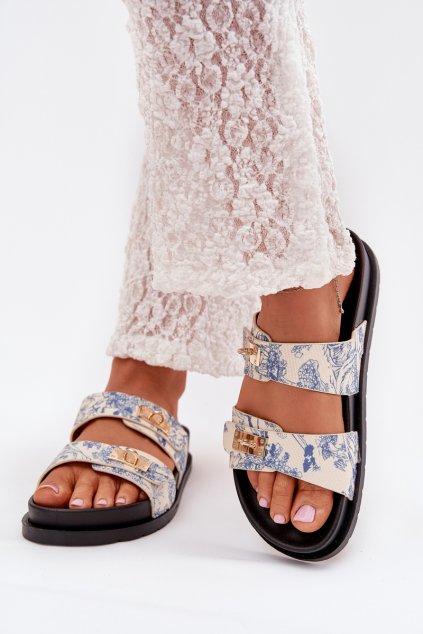 Vzory Sandále Dámske na platforme modré sorina / 1139 BLUE (Veľkosť 36)