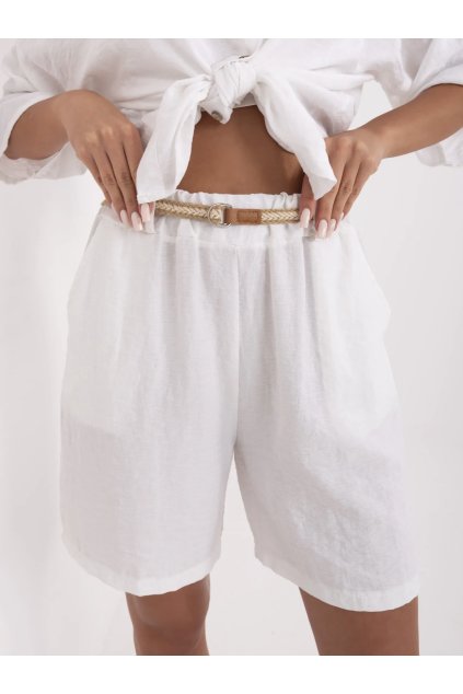 Dámske Šortky farba Biela kód MI-SN-6620.72P (Farba Biela, Veľkosť ONE SIZE)