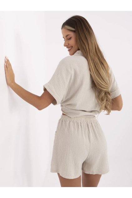 Dámske Šortky farba Béžová kód MO-SN-9717.95 (Farba Béžová, Veľkosť ONE SIZE)