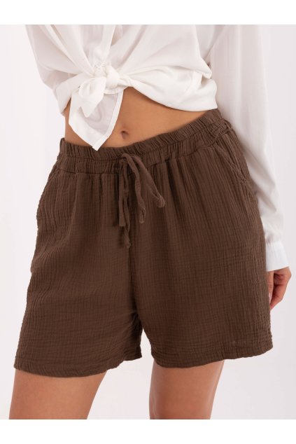 Dámske Šortky farba Hnedá kód MO-SN-9717.95 (Farba Hnedá, Veľkosť ONE SIZE)