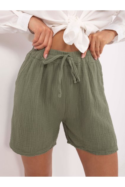 Dámske Šortky farba Khaki kód MO-SN-9717.95 (Farba Khaki, Veľkosť ONE SIZE)