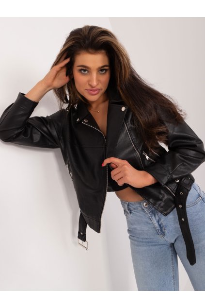 Dámska Bunda farba Čierna kód MBM-KR-R-2706.69 (Farba Čierna, Veľkosť S)