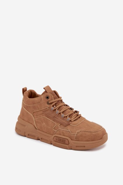 Pánské tenisky big star ss174281 hi-poly system svetlo hnedé / (Veľkosť 40)