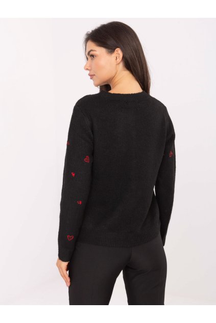 Dámsky sveter farba Čierna kód PM-SW-F510.29 (Farba Čierna, Veľkosť ONE SIZE)