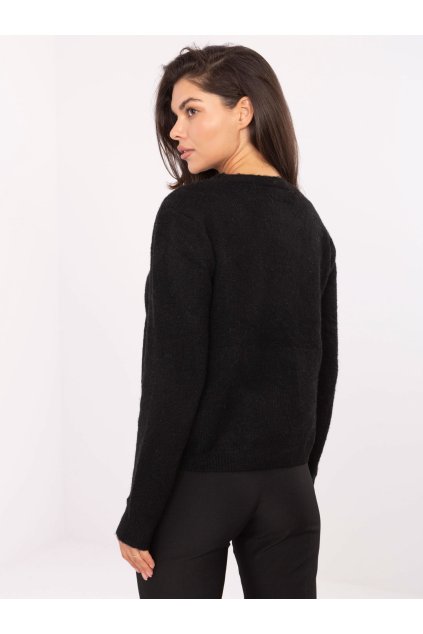 Dámsky sveter farba Čierna kód PM-SW-F513.16 (Farba Čierna, Veľkosť ONE SIZE)