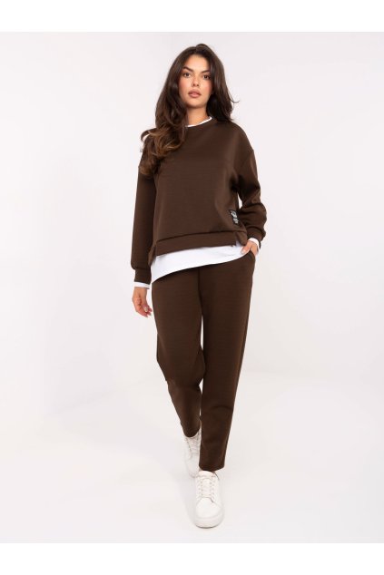 Dámske Komplet farba Tmavo-hnedá kód IT-KMPL-9237.46 (Farba Tmavo-hnedá, Veľkosť ONE SIZE)