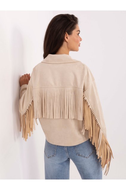 Dámska Bunda farba Béžová kód IT-KR-96753.61 (Farba Béžová, Veľkosť ONE SIZE)