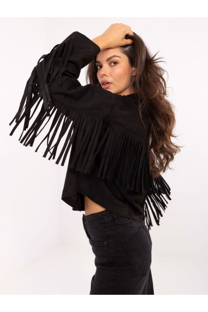 Dámska Bunda farba Čierna kód IT-KR-96753.61 (Farba Čierna, Veľkosť ONE SIZE)