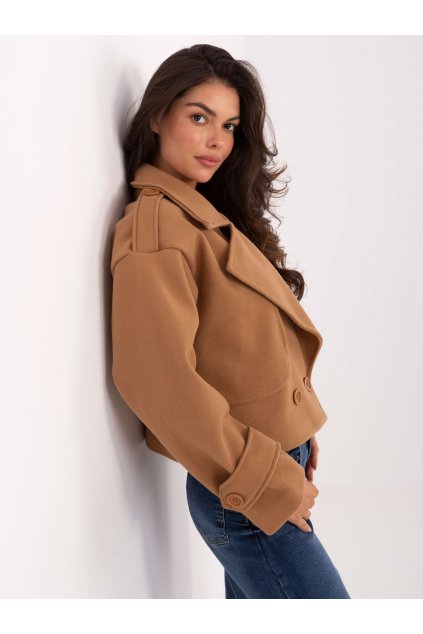 Dámska Bunda farba Hnedá camel kód IT-KR-A9558.62 (Farba Hnedá camel, Veľkosť ONE SIZE)