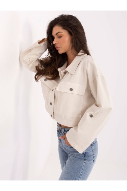 Dámska Bunda farba Svetlo-béžová kód IT-KR-FL7029.72 (Farba Svetlo-béžová, Veľkosť ONE SIZE)