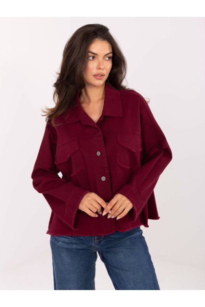 Dámske Košeľa farba Bordová kód IT-KS-FL5779.87 (Farba Bordová, Veľkosť ONE SIZE)