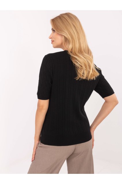 Dámsky sveter farba Čierna kód PM-SW-B-615.18 (Farba Čierna, Veľkosť ONE SIZE)
