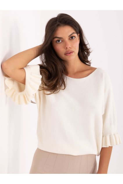 Dámsky sveter farba Okrová kód IT-SW-99244.65 (Farba Okrová, Veľkosť ONE SIZE)