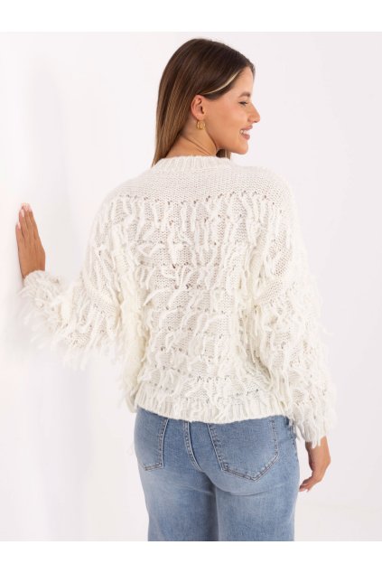 Dámsky sveter farba Okrová kód MI-SW-2008.86 (Farba Okrová, Veľkosť ONE SIZE)