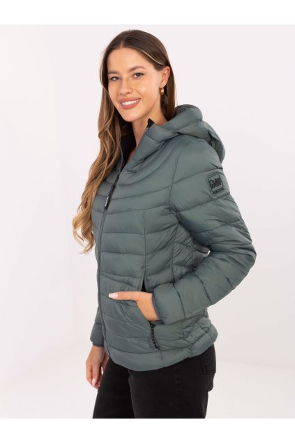 Dámska Bunda farba Tmavo-zelená kód D50092XB44554A2 (Farba Tmavo-zelená, Veľkosť S)
