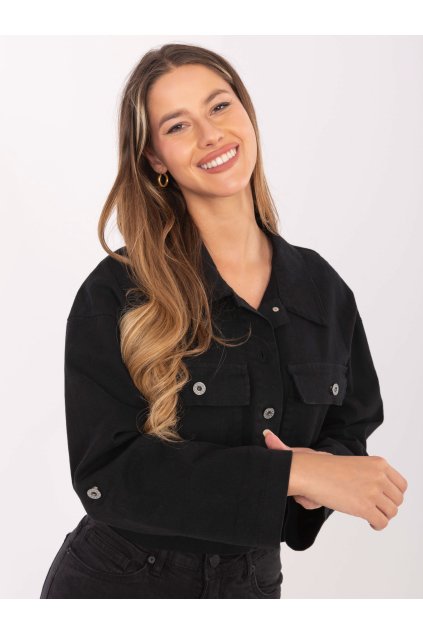 Dámska Bunda farba Čierna kód IT-KR-FL7029.72 (Farba Čierna, Veľkosť ONE SIZE)