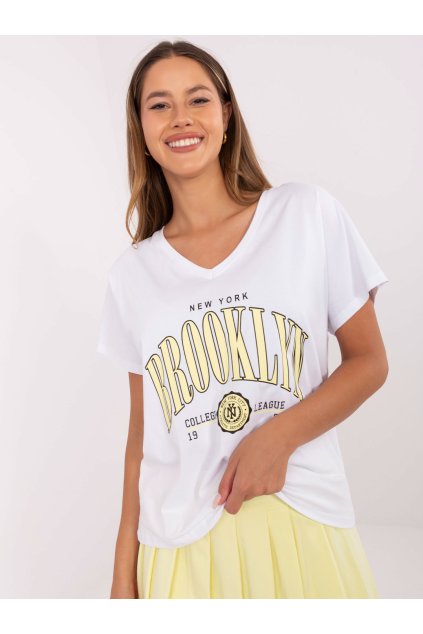 Dámske Komplet farba Bielo-žltá kód RV-KMPL-A774.49 (Farba Bielo-žltá, Veľkosť ONE SIZE)