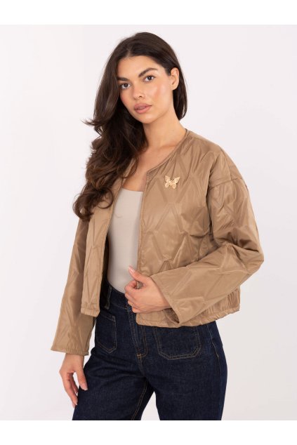 Dámska Bunda farba Hnedá camel kód IT-KR-FL8357.82 (Farba Hnedá camel, Veľkosť ONE SIZE)