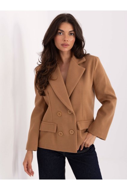 Dámska Bunda farba Hnedá camel kód IT-KR-FL9559.02P (Farba Hnedá camel, Veľkosť ONE SIZE)