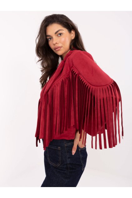 Dámska Bunda farba Červená kód MI-KR-22895.65 (Farba Červená, Veľkosť ONE SIZE)