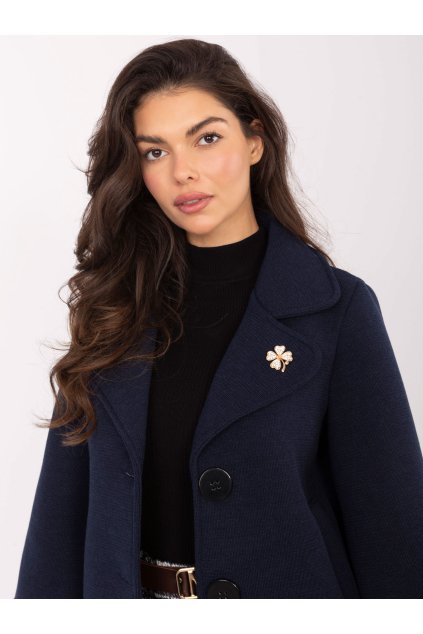 Dámska Bunda farba Granatovo-modrá kód IT-KR-FL8159.24 (Farba Granatovo-modrá, Veľkosť ONE SIZE)
