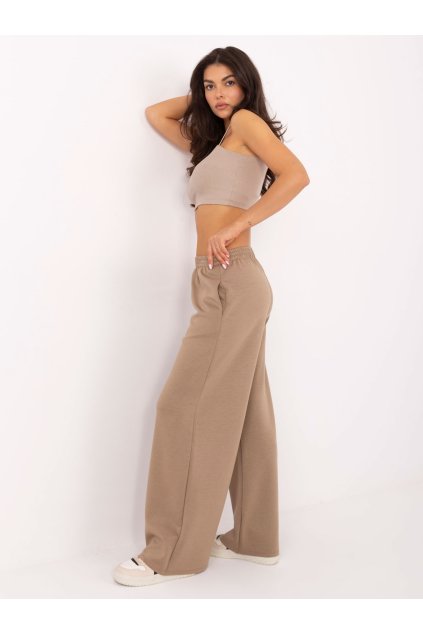 Dámske Nohavice farba Tmavo-béžová kód IT-SP-21559.75 (Farba Tmavo-béžová, Veľkosť ONE SIZE)