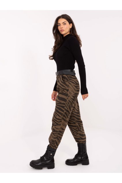 Dámske Nohavice farba Khaki kód IT-SP-242975-2.78 (Farba Khaki, Veľkosť ONE SIZE)