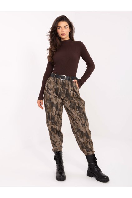 Dámske Nohavice farba Khaki kód IT-SP-242975.84 (Farba Khaki, Veľkosť ONE SIZE)