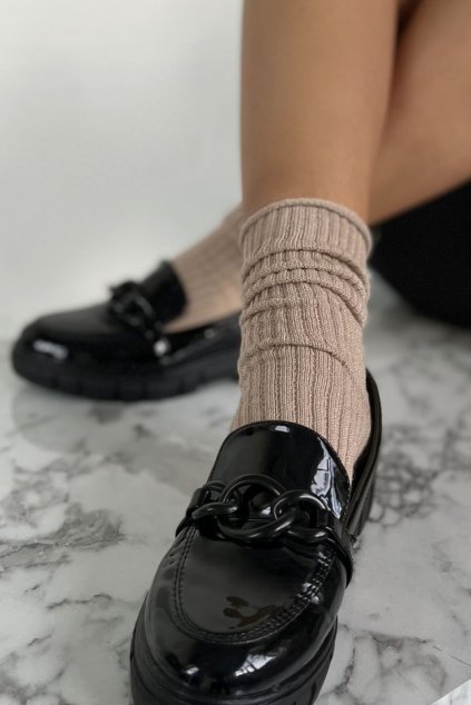 Dámske ponožky  hnedé kód po- ccc -02-sk.34627 / (Veľkosť 37-41)