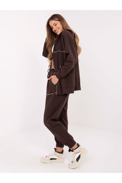 Dámske Komplet farba Tmavo-hnedá kód RV-KMPL-A881.15 (Farba Tmavo-hnedá, Veľkosť ONE SIZE)