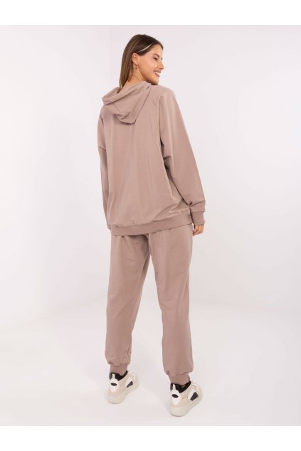 Dámske Komplet farba Tmavo-béžová kód RV-KMPL-A884.22 (Farba Tmavo-béžová, Veľkosť ONE SIZE)