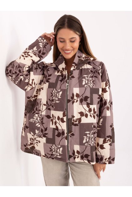 Dámska Bunda farba Béžová kód IT-KR-21685.23 (Farba Béžová, Veľkosť ONE SIZE)