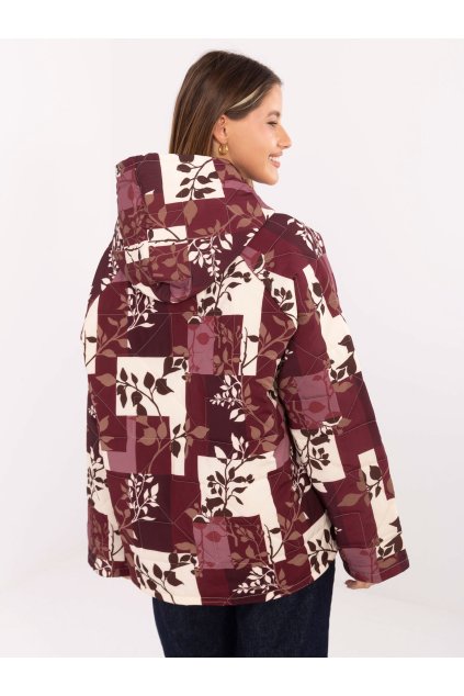 Dámska Bunda farba Bordová kód IT-KR-21685.23 (Farba Bordová, Veľkosť ONE SIZE)