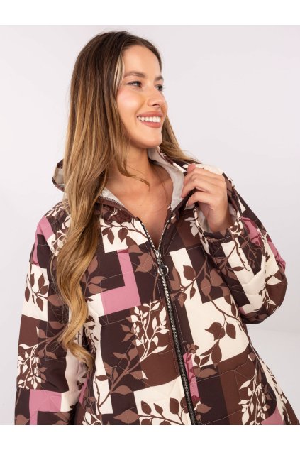 Dámska Bunda farba Hnedá kód IT-KR-21685.23 (Farba Hnedá, Veľkosť ONE SIZE)