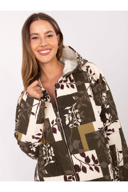 Dámska Bunda farba Khaki kód IT-KR-21685.23 (Farba Khaki, Veľkosť ONE SIZE)