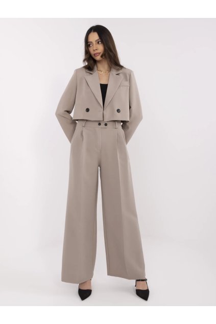 Dámske Komplet farba Tmavo-béžová kód IT-KMPL-FL9019.08P (Farba Tmavo-béžová, Veľkosť S/M)