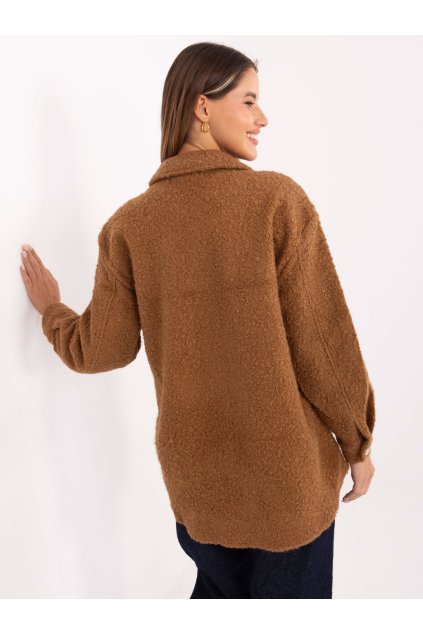 Dámska Bunda farba Hnedá camel kód IT-KR-1709.85 (Farba Hnedá camel, Veľkosť L/XL)
