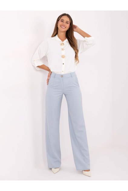 Dámske Nohavice farba Svetlo-modrá kód LK-SP-510012.01 (Farba Svetlo-modrá, Veľkosť 46)