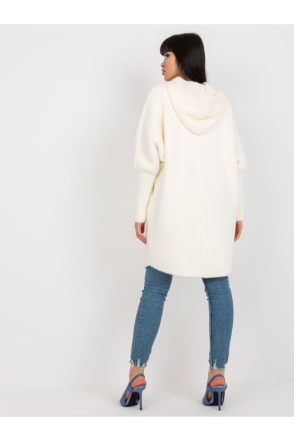 Dámsky kabát farba okrová kód MBM-PL-19905-1.96P : na temu obdobie Jeseň / zima (Farba Okrová, Veľkosť ONE SIZE)