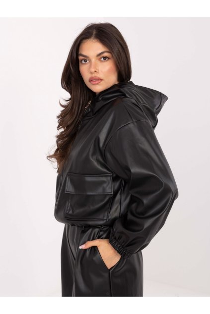 Dámska Bunda farba Čierna kód IT-KR-FL9729.15P (Farba Čierna, Veľkosť ONE SIZE)